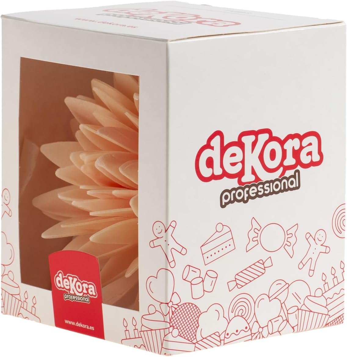 dekora - Gigantyczny kwiat 12,5 cm - jesienna dalia - bezglutenowa, bez laktozy, wegańska - dekoracje do ciast na wesela, urodziny i desery - łatwa w użyciu Naty Shop Sugarpaste