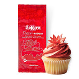 Dekora - Fondant z pasty z cukru białego 150g - Idealny do ciast i dekoracji wypieków - Nie zawiera glutenu i laktozy - Smak waniliowy - Miękka, elastyczna i łatwa do formowania do kreatywnych dekoracji Naty Shop Czerwona pasta cukrowa