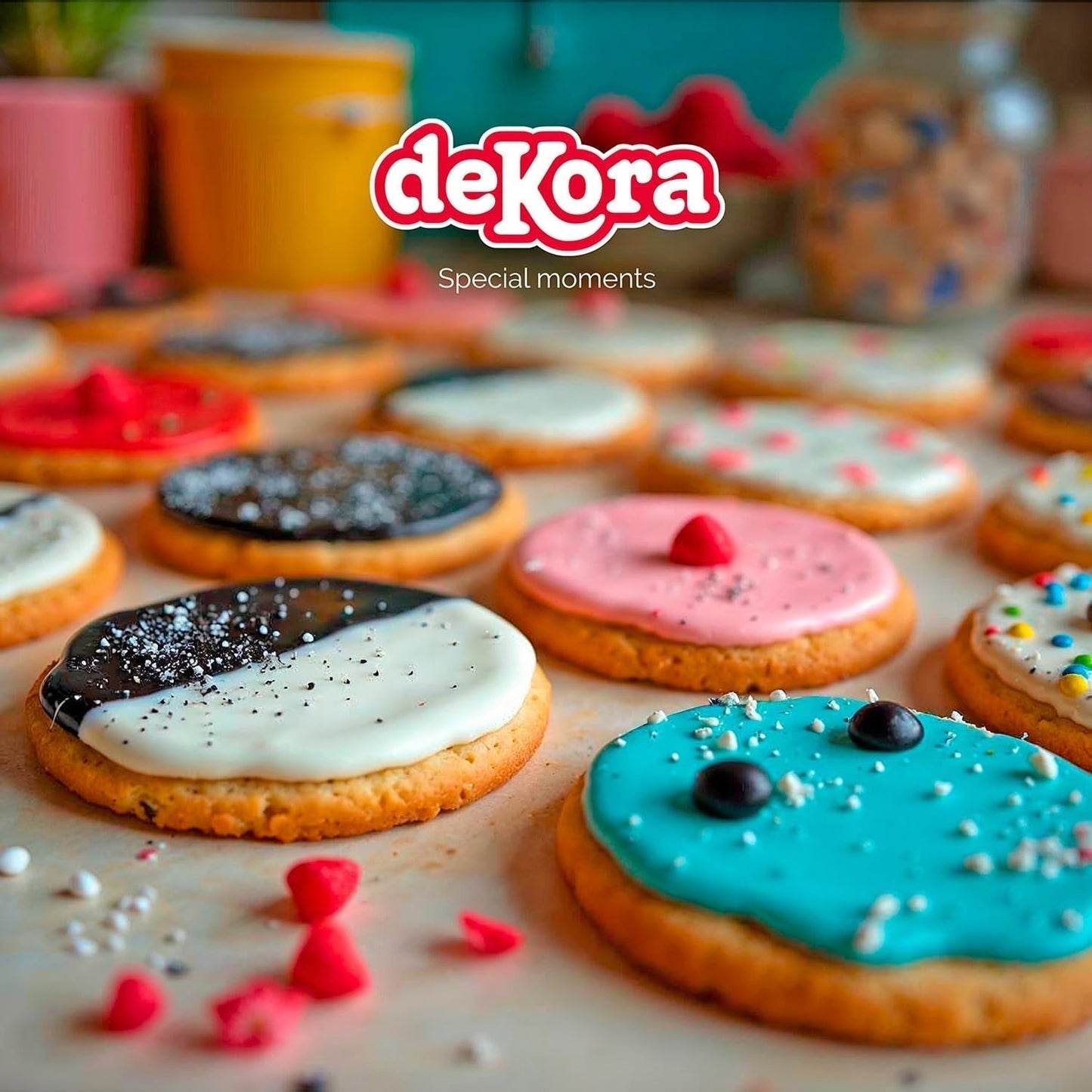 Dekora - Fondant z pasty cukrowej białej 150g - Idealny do ciast i dekoracji wypieków - Nie zawiera glutenu i laktozy - Smak waniliowy - Miękka, elastyczna i łatwa do formowania do kreatywnych dekoracji Naty Shop Sugarpaste