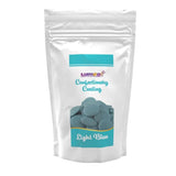 Dekozauber24 krople kuwerturowe, białe, 500g, z białą czekoladą i aromatem wanilii, chipsy Deco Melts, można używać w kuchence mikrofalowej, do cake pops, ciast, tart, tart, dripów lub lukru Pasta cukrowa Naty Shop Jasnoniebieska