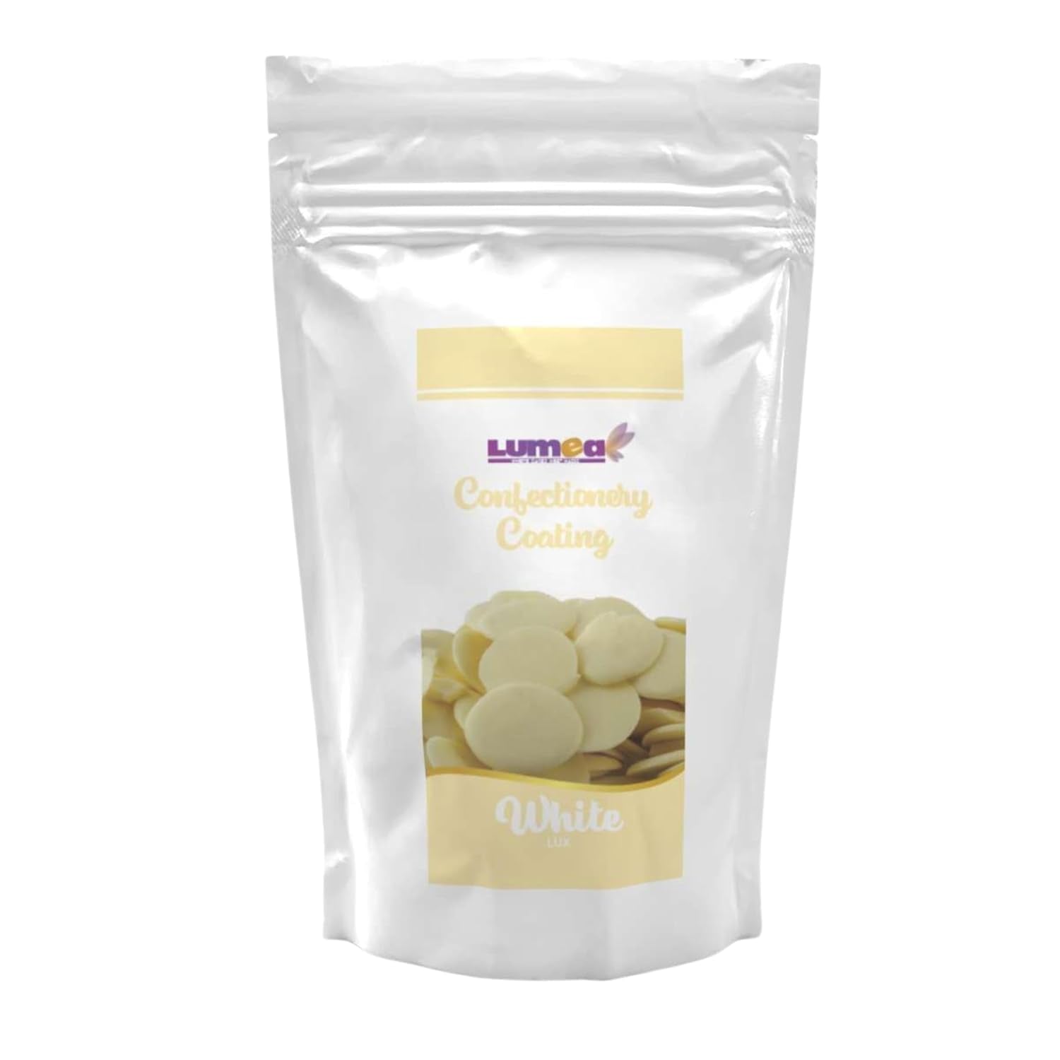 Dekozauber24 krople kuwerturowe, białe, 500g, o smaku białej czekolady i wanilii, chipsy Deco Melts, można używać w kuchence mikrofalowej, do cake pops, ciast, tart, tart, dripów lub polewy Naty Shop Pasta z cukru białego