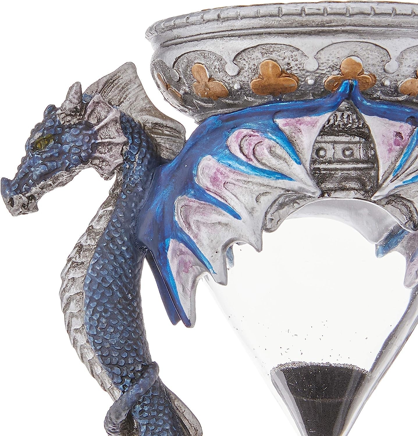 Design Toscano Statua z klepsydrą z dekoracją gotycką, poliresin, full color, 15 cm Figurki i rzeźby Naty Shop
