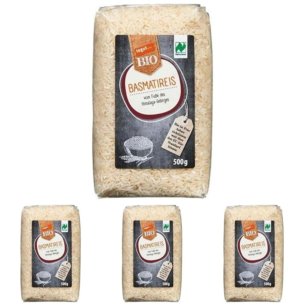tegut... Organiczny ryż basmati, 500g (4 szt.)