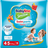 Pieluszki Sensitive Spodnie do pływania, do morza i basenu, rozm. 5-6 (powyżej 14 kg), 84 sztuki