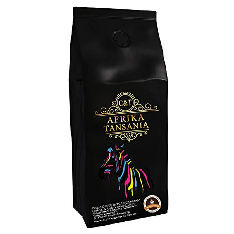 Specjalna kawa z Afryki - Tanzania, Kilimandżaro - kawa single origin - kawa premium - niska kwasowość - lekko palona i świeża (całe ziarna, 3 x 1000 gramów)
