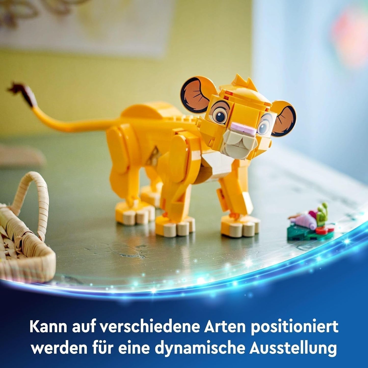 LEGO Ç€ Disney Simba, lwiątko króla lwa, zabawka do budowania dla dzieci, fantasy Zestaw z figurką lwa, fajny pomysł na prezent dla dziewcząt i chłopców od 6 lat, zabawka dla dzieci 43243 Zestawy do budowania Beuche den LEGO-Store