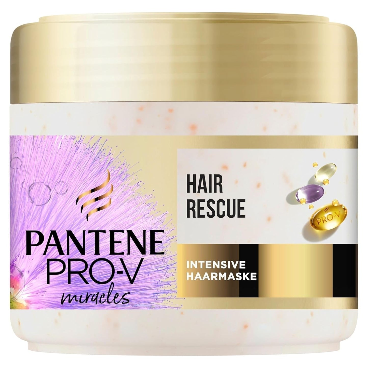 Pantene Pro-V Silky & Glowing Hair Rescue intensywna maska ​​do włosów z biotyną i keratyną Reconstruct 300ml. Pomaga naprawić suche, zniszczone lub rozjaśnione włosy. Naty Shop Hair Mask Domyślny tytuł