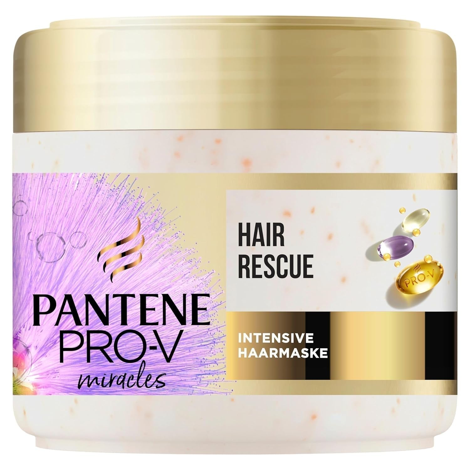 Pantene Pro-V Silky & Glowing Hair Rescue intensywna maska ​​do włosów z biotyną i keratyną Reconstruct 300ml. Pomaga naprawić suche, zniszczone lub rozjaśnione włosy. Naty Shop Hair Mask Domyślny tytuł