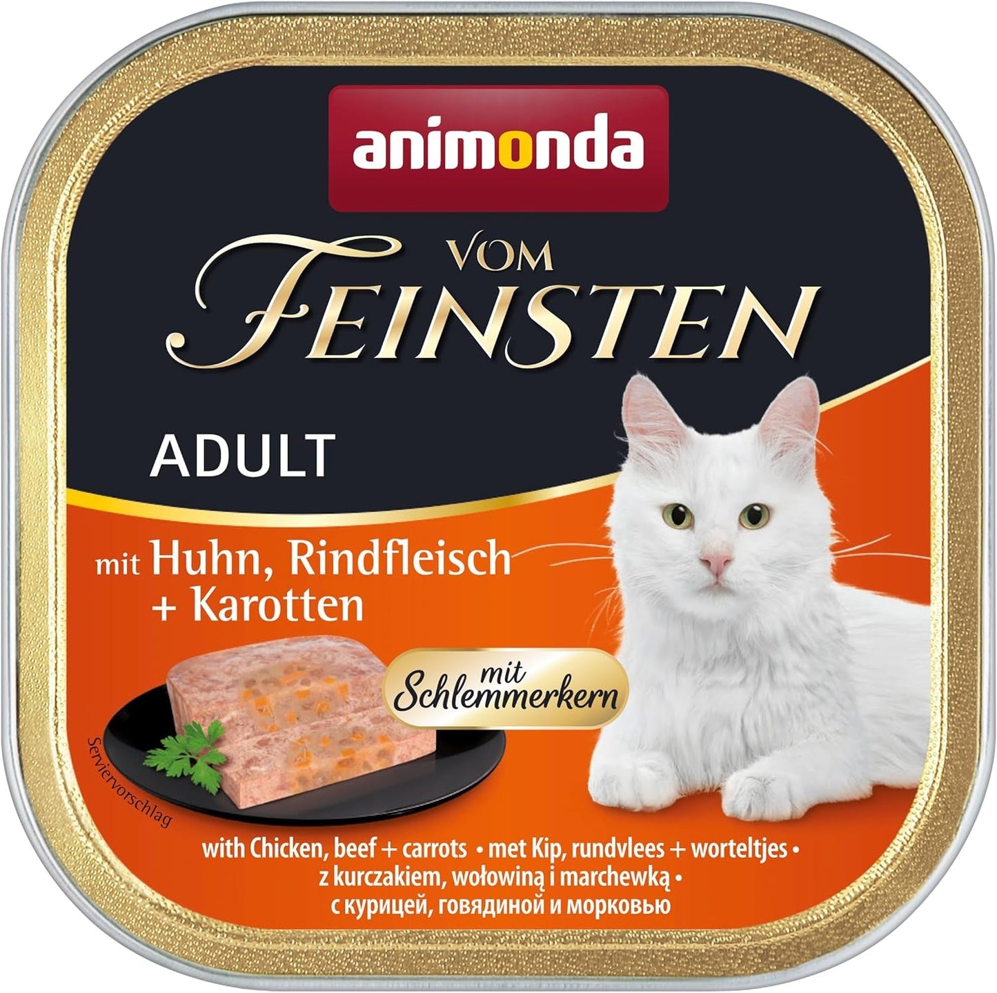 animonda Vom Feinsten Mokra karma dla dorosłych kotów, odmiana kurczaka, 6 x 100 g