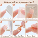 20 żelowych tabletek samoprzylepnych do paznokci - przezroczystych, mocnych dwustronnych podkładek samoprzylepnych Wodoodporna prasa wielokrotnego użytku na paznokciach Zestaw do samodzielnego manicure Akcesoria do paznokci