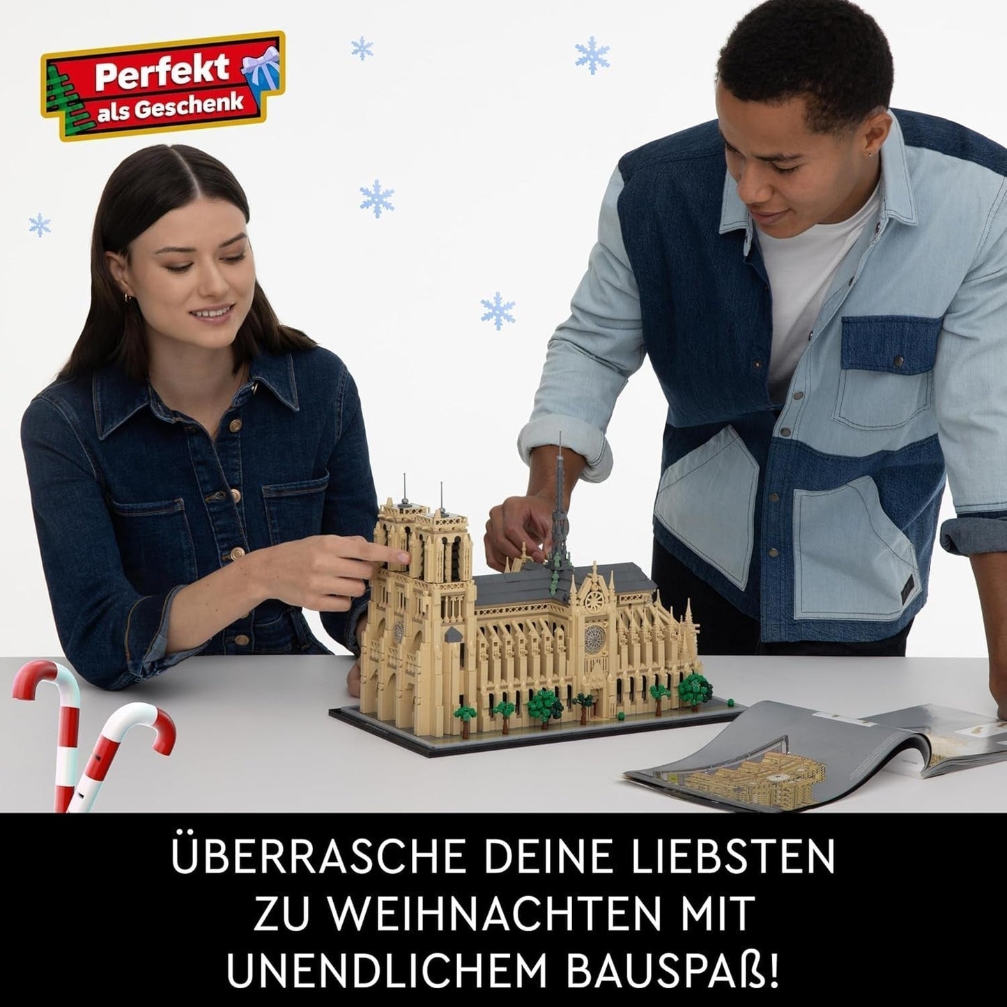 LEGO Architecture Notre-Dame De Paris, kolekcja dla dorosłych, pamiątka z Francji, prezent dla kobiet, mężczyzn, globtroterów i miłośników historii, model architektoniczny 21061 zestawy do budowania Besuche w sklepie LEGO