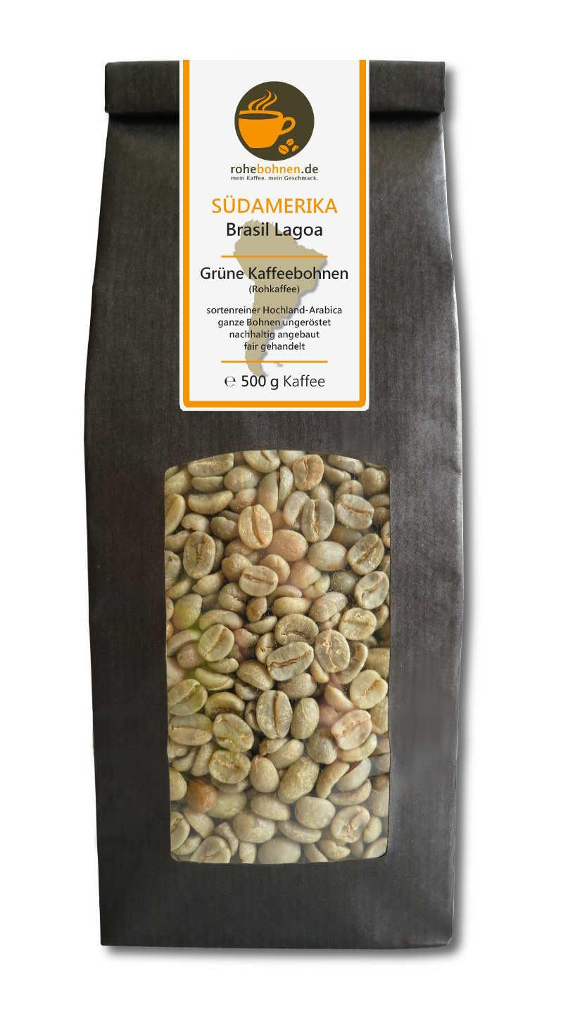 Kawa surowa - Kawa zielona Kenia, Indie, Brazylia (oszczędny pakiet zielonych ziaren kawy 3x500g) - certyfikat GMP