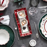 Villeroy & Boch — zestaw do sosów Toy's Delight, 4 szt., półmisek z miseczkami, zestaw misek na bożonarodzeniowy sos, dekoracja stołu z zabawkami, taca do serwowania, miski, świąteczna zastawa stołowa, porcelana Premium