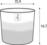elho Okrągła doniczka z gradientem kolorów 16 cm - Doniczki do wnętrz - 100% plastiku pochodzącego z recyklingu - Ø 15,9 x wys. 14,7 - Brązowy/Cedrowy Brąz