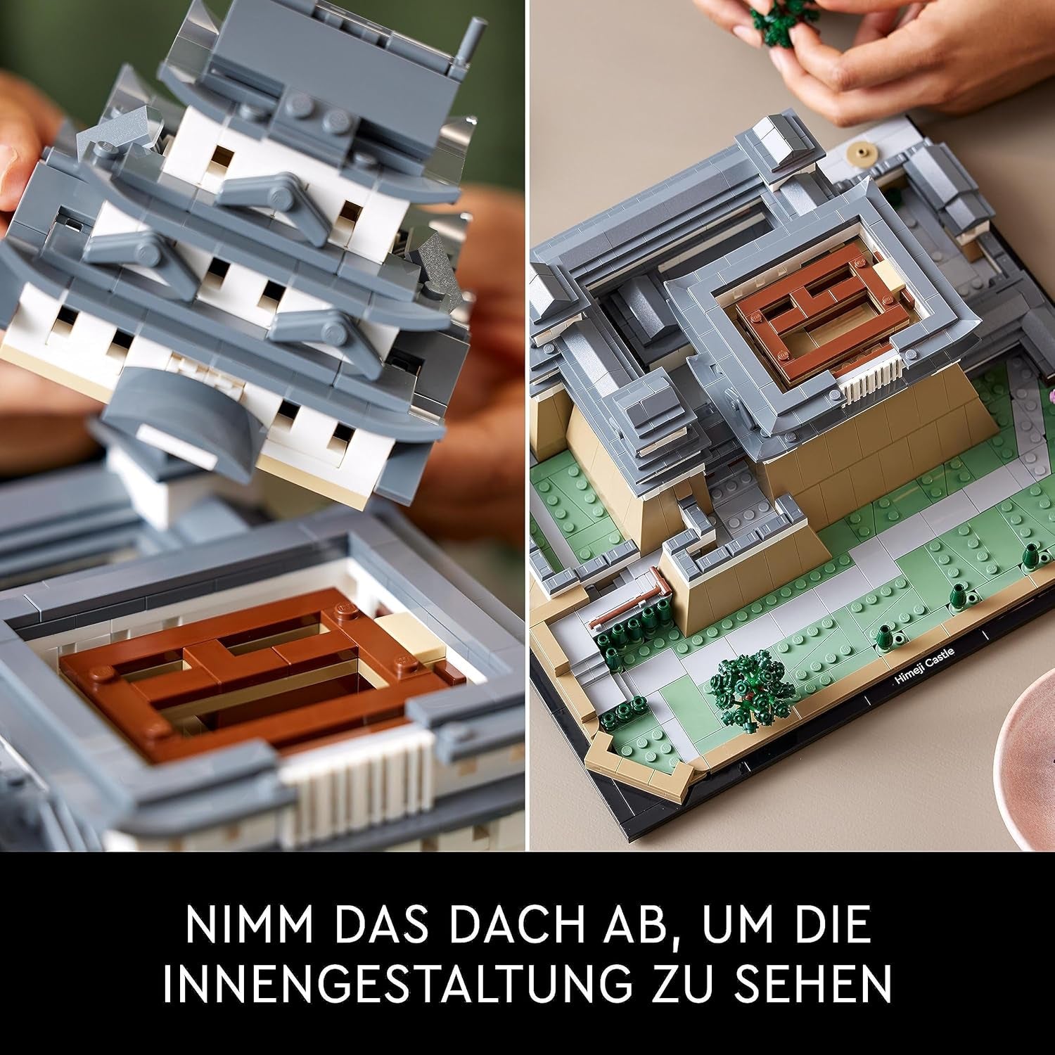 LEGO Architecture Zamek Himeji, zestaw modeli dla dorosłych, kolekcja zabytków, zestaw dla fanów kreatywnego ogrodnictwa i kultury japońskiej z drzewem kwitnącej wiśni, prezent dla niego i dla niej 21060 Zestawy do budowania Besuche w sklepie LEGO