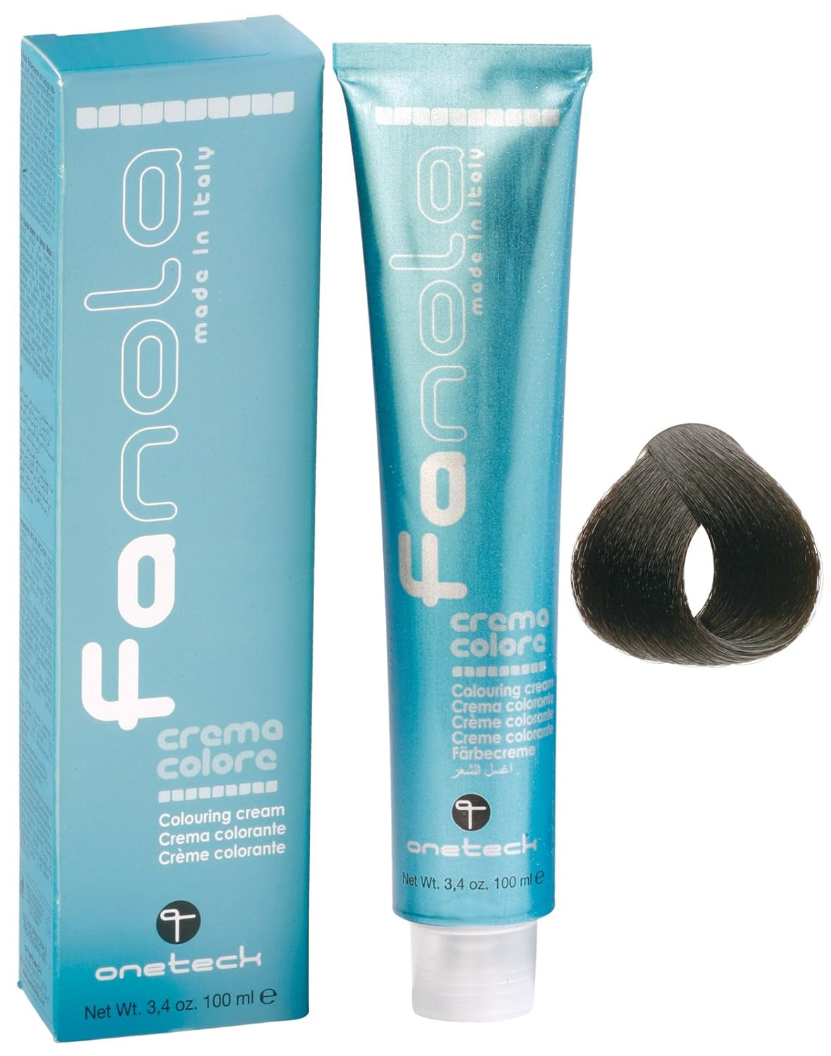 Fanola crema colore Krem koloryzujący 7.0 Blond, 100 ml Farba do włosów Naty Shop 3.0 Ciemny brąz