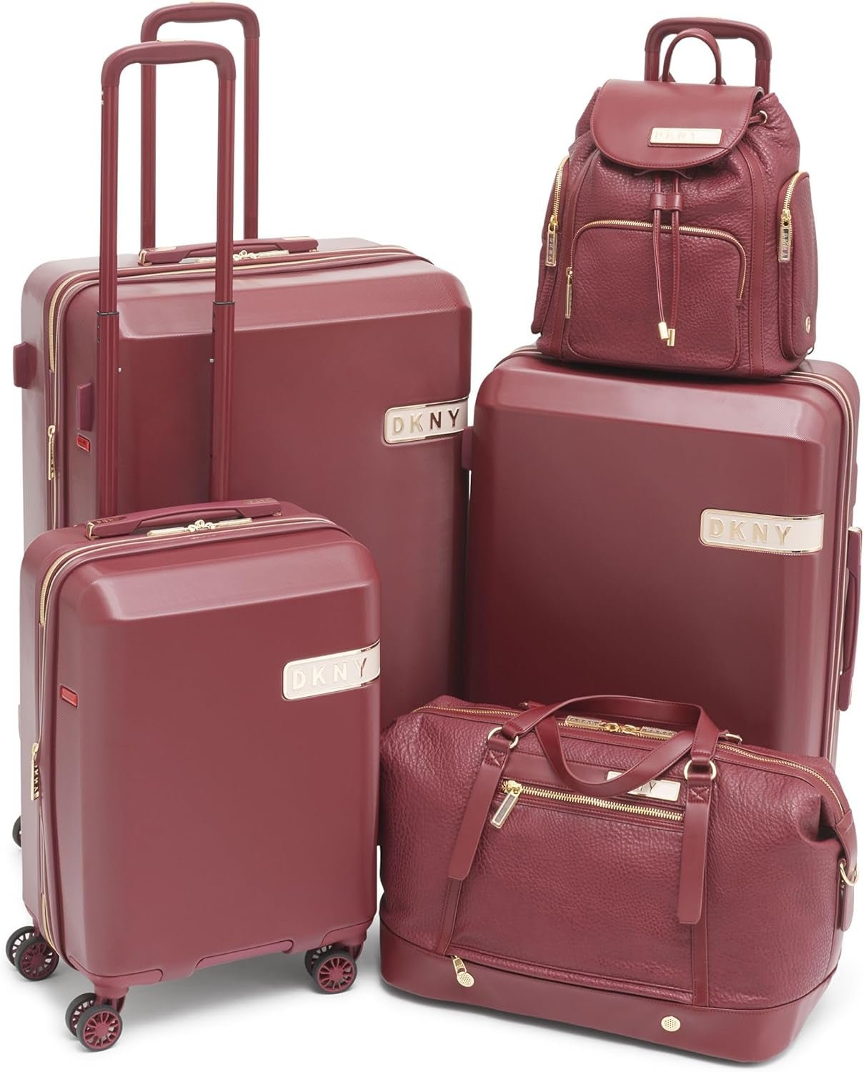 DKNY Duffel Softside Weekend Bagaż, Czerwone wino, Wino, Duffel Softside Weekender Bagaż Bagaż i sprzęt podróżny Naty Shop