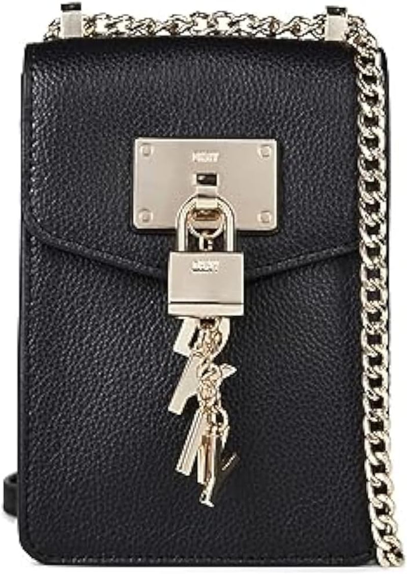 DKNY Elissa N/S torba na ramię typu crossbody Torby damskie Naty Shop Czarny / Złoty
