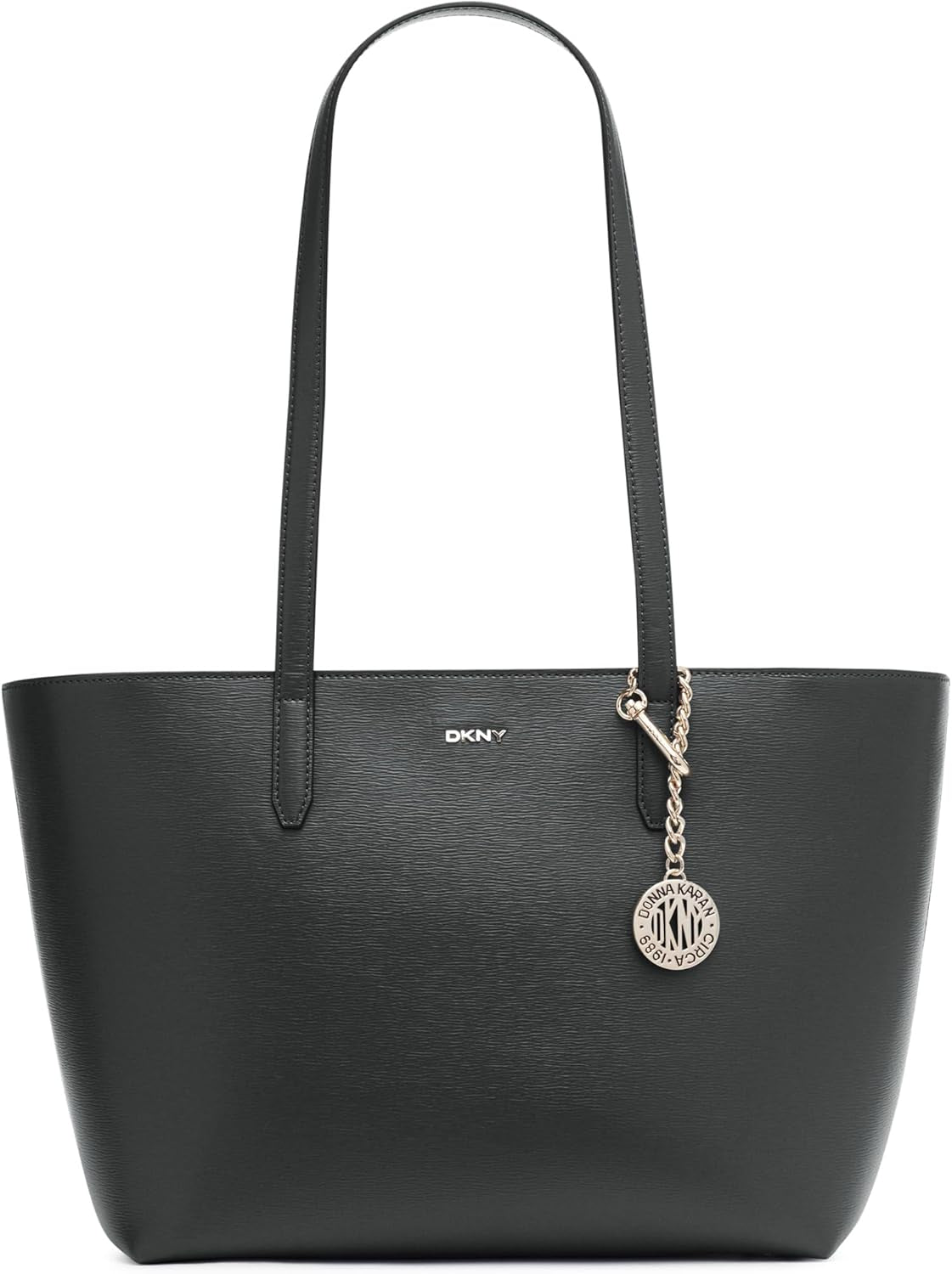 DKNY Damska torba Bryant ze średniej skóry Tote Bag, czarno-złota Torby damskie Naty Shop Domyślny tytuł