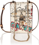 Damska torebka DKNY Elissa N / S Phone Cr Crossbody, torby damskie w jednym rozmiarze Naty Shop White