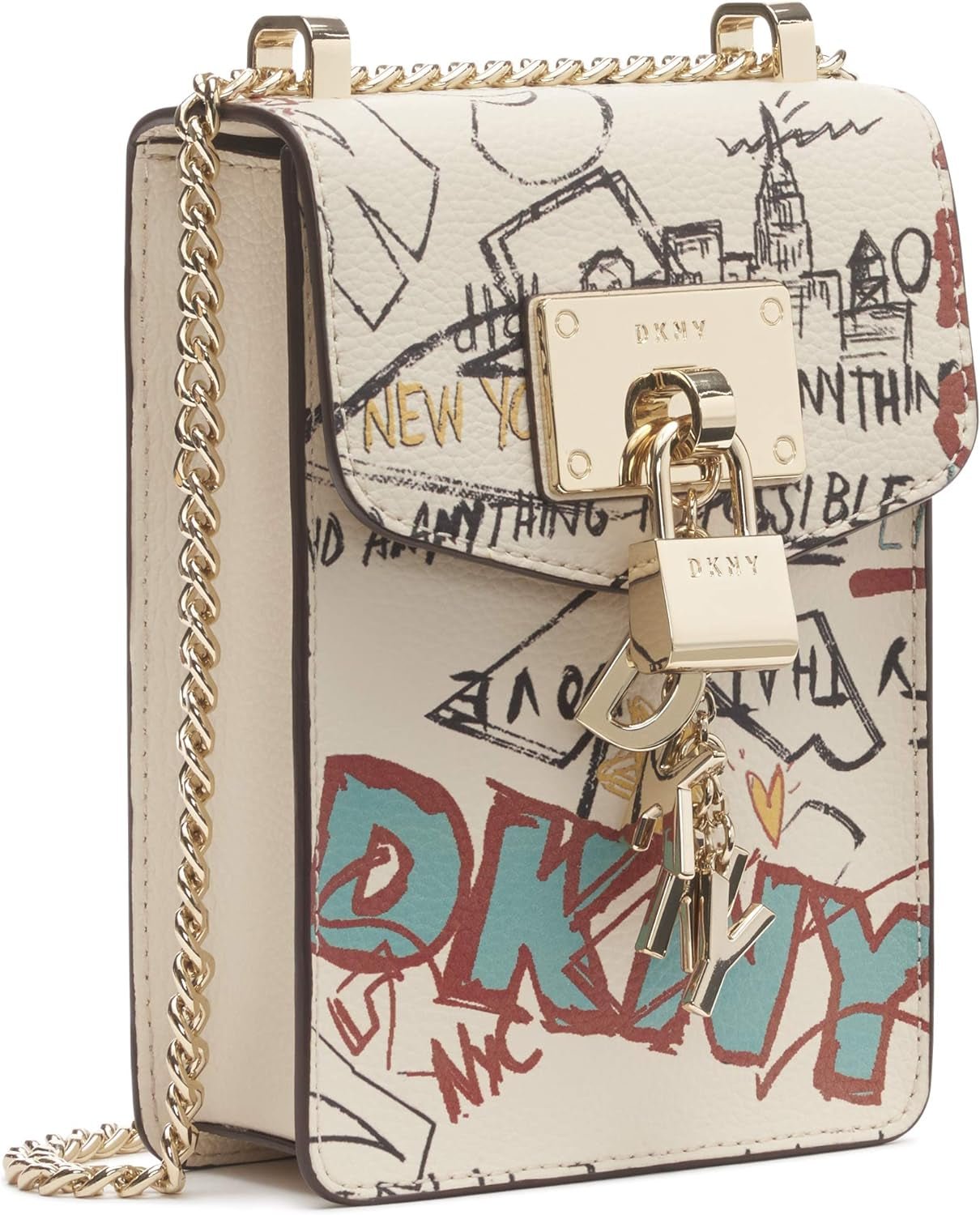 Damska torebka DKNY Elissa N/S Phone Cr Crossbody, torby damskie w jednym rozmiarze Naty Shop