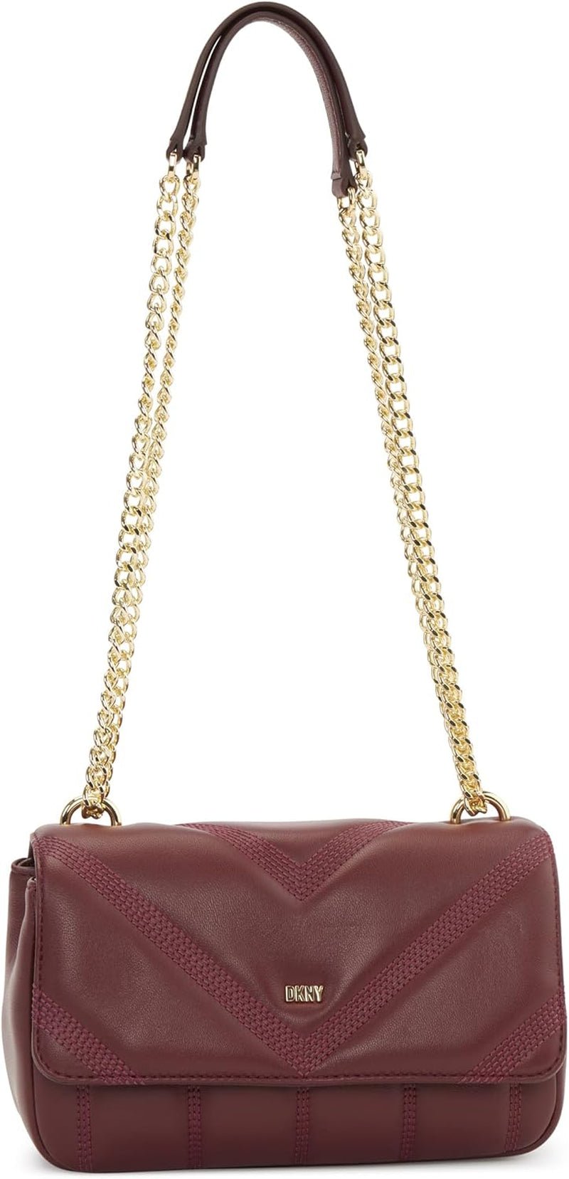DKNY Torby na ramię z klapką Damskie Naty Shop Distressed Wine