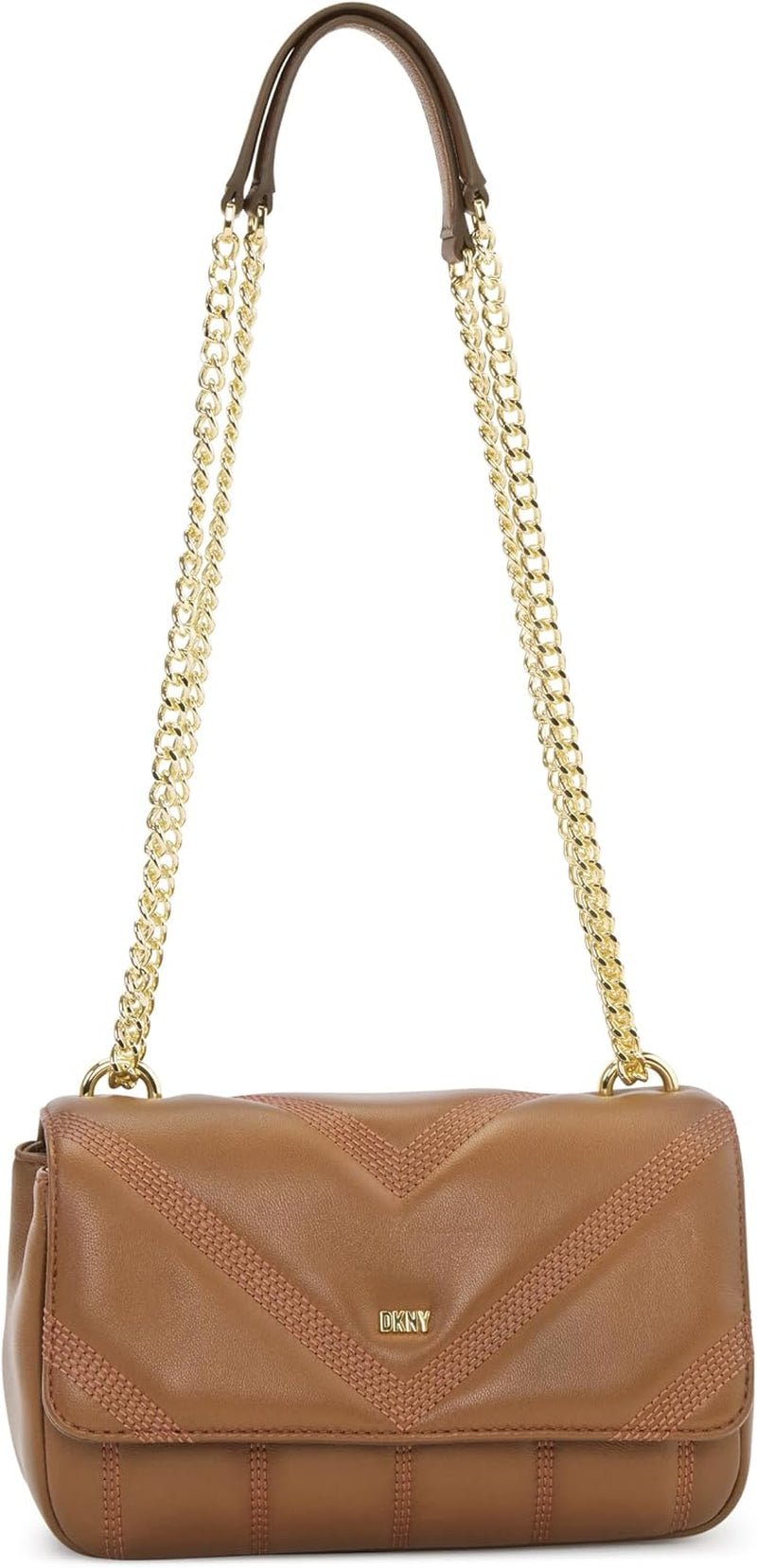 DKNY Torba na ramię z klapką Torby Damskie Naty Shop Cashew