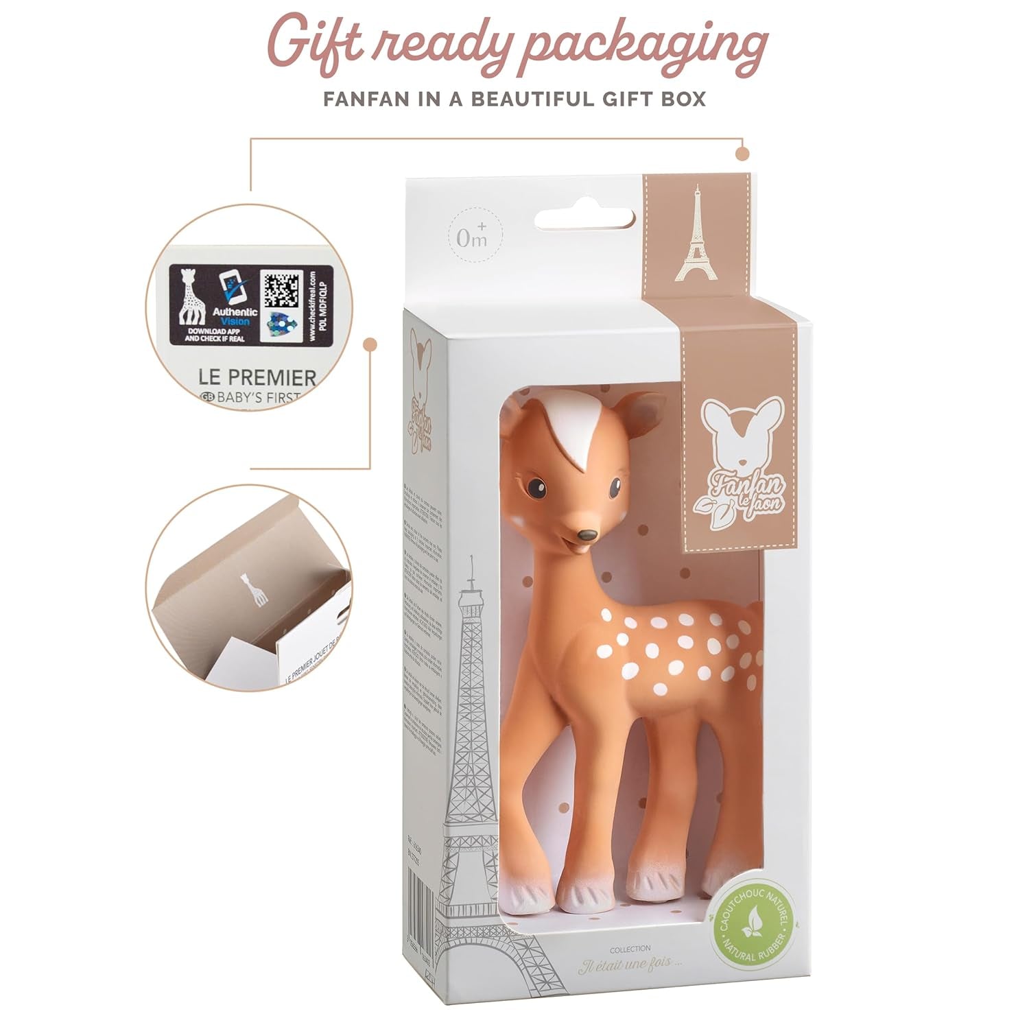 Sophie La Girafe Fanfan jeleń, plastik, 616341, brązowy