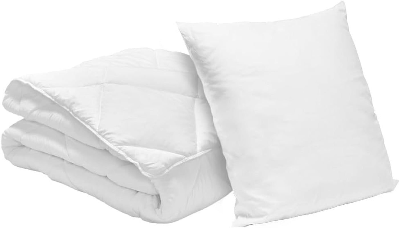 Bleu Calin Pack kołdra 1 osoba 140X200 cm + 1 poduszka 60X60 cm, możliwość prania w 95° Kołdry i kołdry Naty Shop 140 X 200 cm 1 poduszka