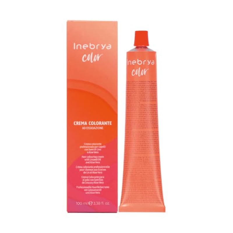 Krem do trwałej koloryzacji włosów z siemieniem lnianym i aloesem 100ml (- 7,0 Blond) Naty Shop farba do włosów Jasny brąz Czerwony Fiolet 100 Ml (1 opakowanie)
