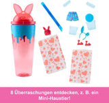 Barbie Pop Reveal Lalka i zestaw akcesoriów Shakes Series Uroczy pachnący kotek Modna lalka i zwierzątko z 8 niespodziankami, w tym zmianą koloru JCN87