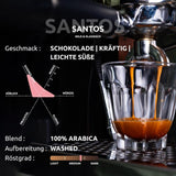 Santos | Kawa ziarnista 2500g - 100% Arabica z Brazylii | do espresso, cappuccino lub mocnej kawy filtrowanej | Pieczeń Omni | Kawa klasyczna – idealne wprowadzenie do kawy specialty