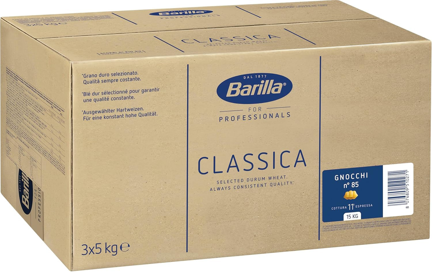 Barilla Pasta Gnocchi nr. 85 - 1 opakowanie (1x5kg)
