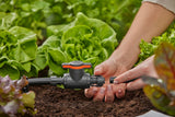 Zawór regulacyjno-odcinający Gardena Micro-Drip-System 13 mm (1/2 cala): Proste odcięcie rur i płynna regulacja przepływu wody, akcesorium do układania rur kroplowych (13207-20)