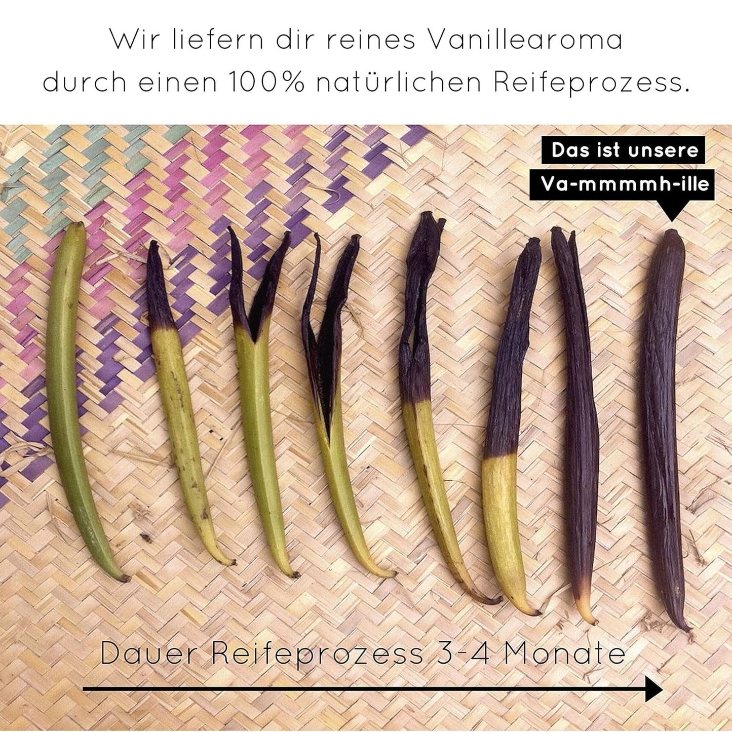Premium waniliowy w proszku z prawdziwych ziaren wanilii, naturalny, bez cukru, bez dodatków, Fairtrade, wegański (40 g bez pudełka) z Vanilla Campaign® Flavours Naty Shop
