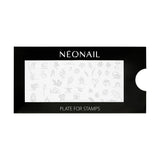 NÉONAIL Nagel Stempel Mit Schaber - Nägel Selber Machen - Stempel do zdobienia paznokci - Nageldesign Für Nagel Schablone - French Nails Stempel - Silikon Nagelstempel