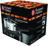 Wolnowar Russell Hobbs, 3,5 litra z powłoką nieprzywierającą, stal nierdzewna, 3 ustawienia temperatury i funkcja utrzymywania ciepła, Wolnowar 160 W Naty Shop