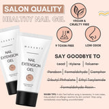 Makartt Poly Nail Extension Gel - Akrylowy żel przedłużający, Żel wzmacniający paznokcie, Ozdoba do paznokci, 50ml (fioletowy)