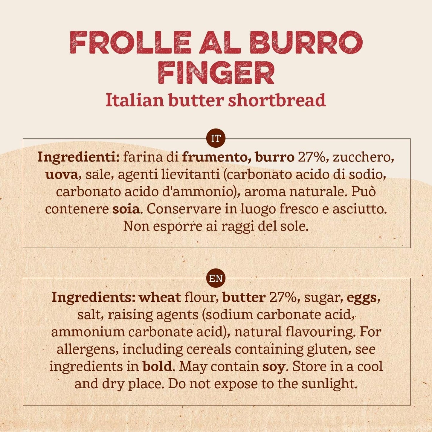 Palce Frolle Al Burro. Biscotti Tradycyjnie Przygotowane Przyjdź Una Volta. Ideal Come Fine Pasto Goloso, Ma Anche Da Abbinare Al O Al Caffè. Opakowanie Tak 150 G