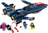 LEGO Marvel X-Jet X-Men budują model samolotu z figurkami, w tym Wolverine'a i Rogue'a. Zabawka superbohatera dla dzieci na prezent dla chłopców i dziewcząt w wieku 8 lat 76281 Zestawy do budowania Beuche den LEGO-Store