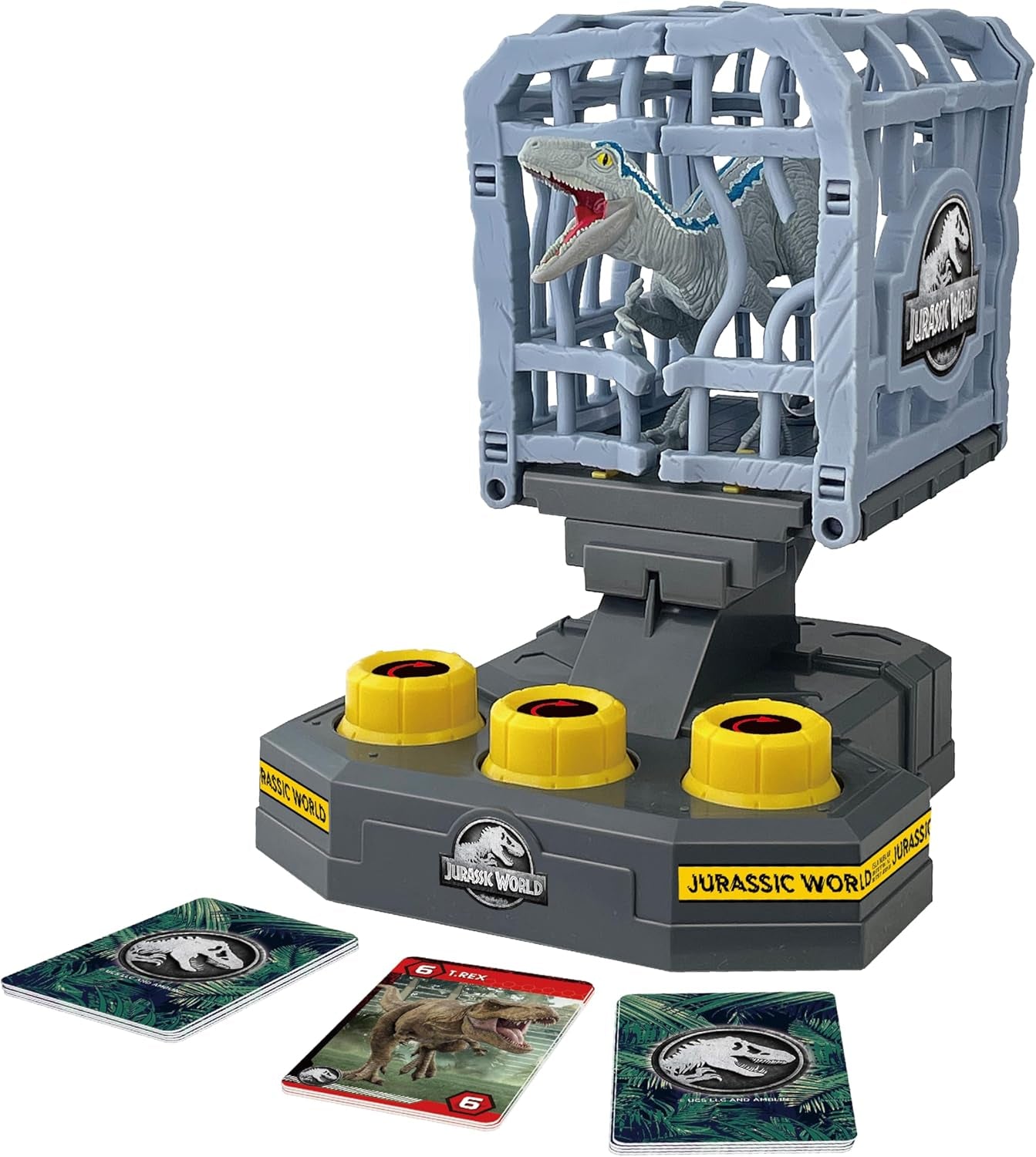 EPOCH Games, Jurassic World - Cage Breaker, 7523, zabawka dinozaur, gra planszowa dla dzieci w wieku 4 lat i starszych