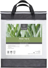 Tural - Kołdra 150 X 220 cm z obróbką Aloe Vera, wypełnienie z włókna 300 G/M², miękka, oddychająca, z certyfikatem Oeko-Tex (biała, łóżko 90 cm) Kołdry i kołdry Naty Shop