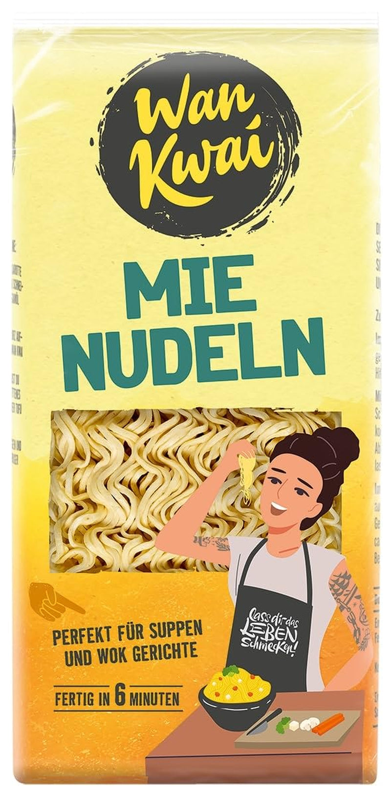 Makaron Wan Kwai Mie 250g: Wszechstronny do zup i dań z woka, szybko przygotowany w 6 minut, odkryj smak kuchni azjatyckiej i skorzystaj z wysokiej jakości składników.