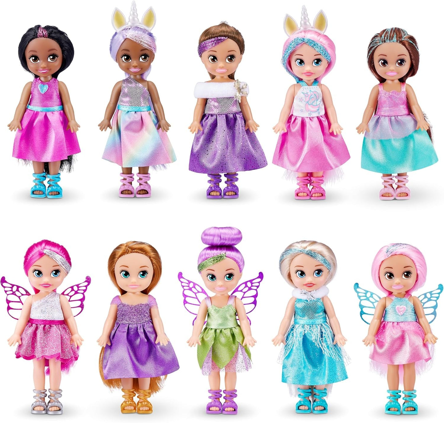-Lalki-4,7"-Fantasy Little Friend Collection Zestaw 10 sztuk