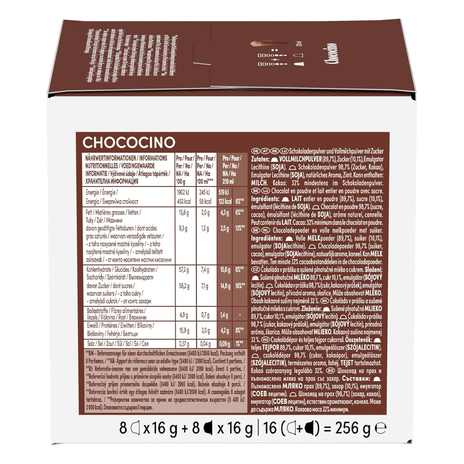 NESCAFÉ DOLCE GUSTO Chococino Kakaokapseln 3-pak (3 x 16 Kapseln)