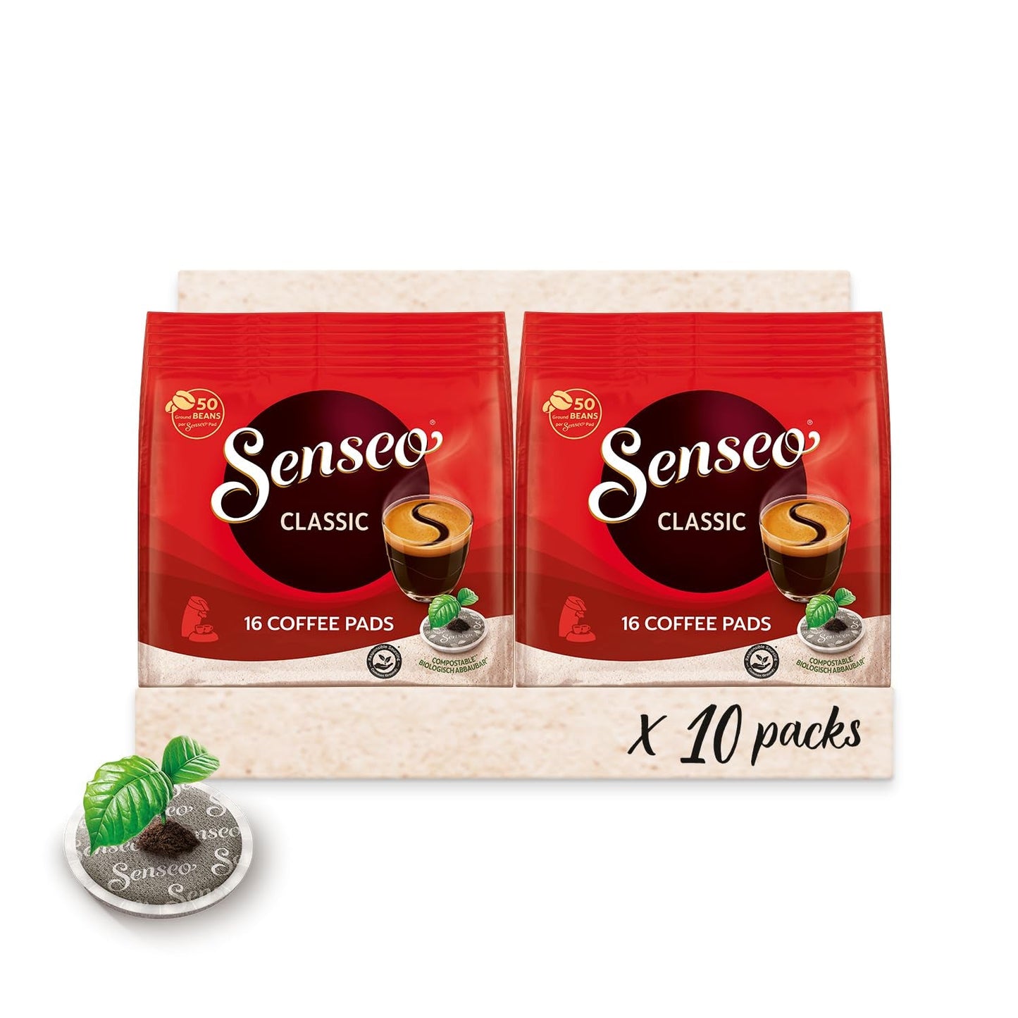 Klasyczne podkładki, 10 x 16 Getränke, 160 kapsułek z kawą, w tym Pad Dose