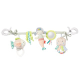 Fehn Baby Łańcuszek do wózka Panda Baby Mobile - łańcuszek do wózka dziecięcego z uroczymi figurkami - elastyczna wisząca zabawka dla dziecka - zabawka do wózka dla niemowląt i małych dzieci od 0+ miesiąca Baby Toys Naty Shop Maluchy
