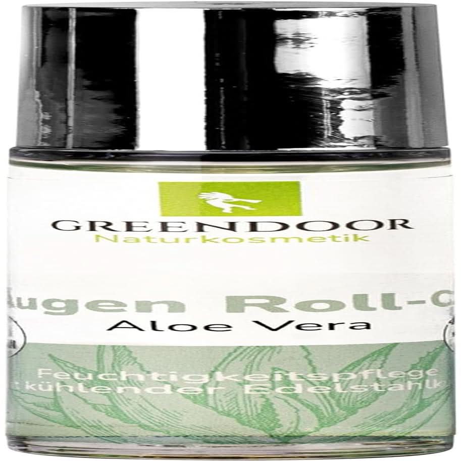 GREENDOOR Eye Roll-On Aloe Vera, naturalne przeciwzmarszczkowe serum pod oczy, 10 ml Kosmetyki i Uroda Naty Shop