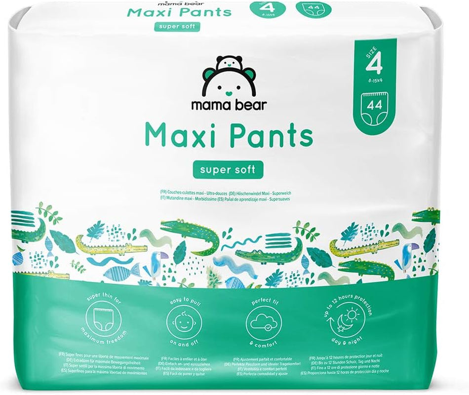 Marka Amazon: pieluszki Mama Bear Pull-Up XXL, rozmiar 6 (18–30 kg), 72 sztuki (2 opakowania po 36 sztuk)