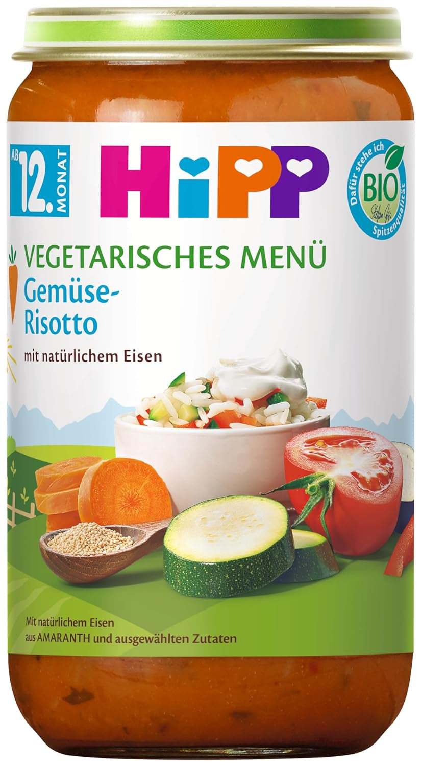HiPP Organiczne posiłki od 12 miesiąca Risotto z Warzywami, opakowanie 6 szt